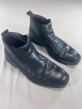 Nunn Bush Men’s Black Leather Chelsea Boots – Size 10.5